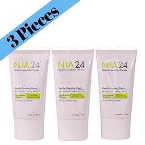 Lot of 3 NIA24 Gentle Cleansing Cream Niacin Powered Skin Therapy 3 X 1 fl oz